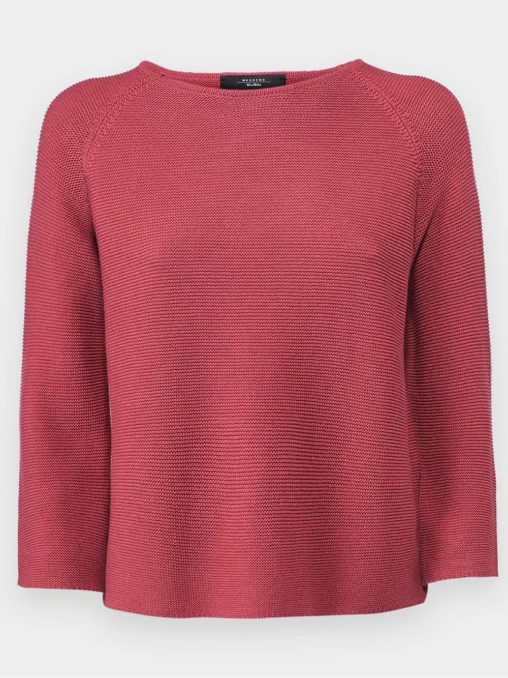 Weekend Max Mara Raspberry Crewneck Knit Sweater